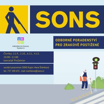 Odborné poradenství poskytne sociální pracovnice SONS Kyjov Hana Šrámková.